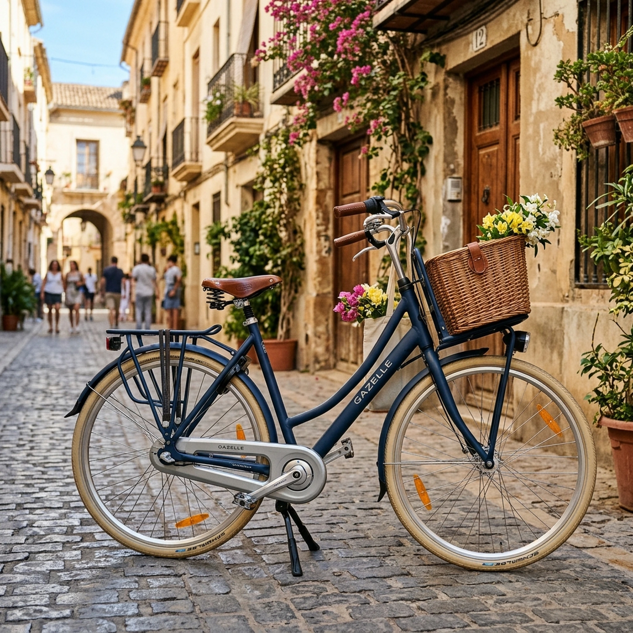 Classic Dutch-style comfort city bike rental in Valencia historic center - Cobra Rental Bike